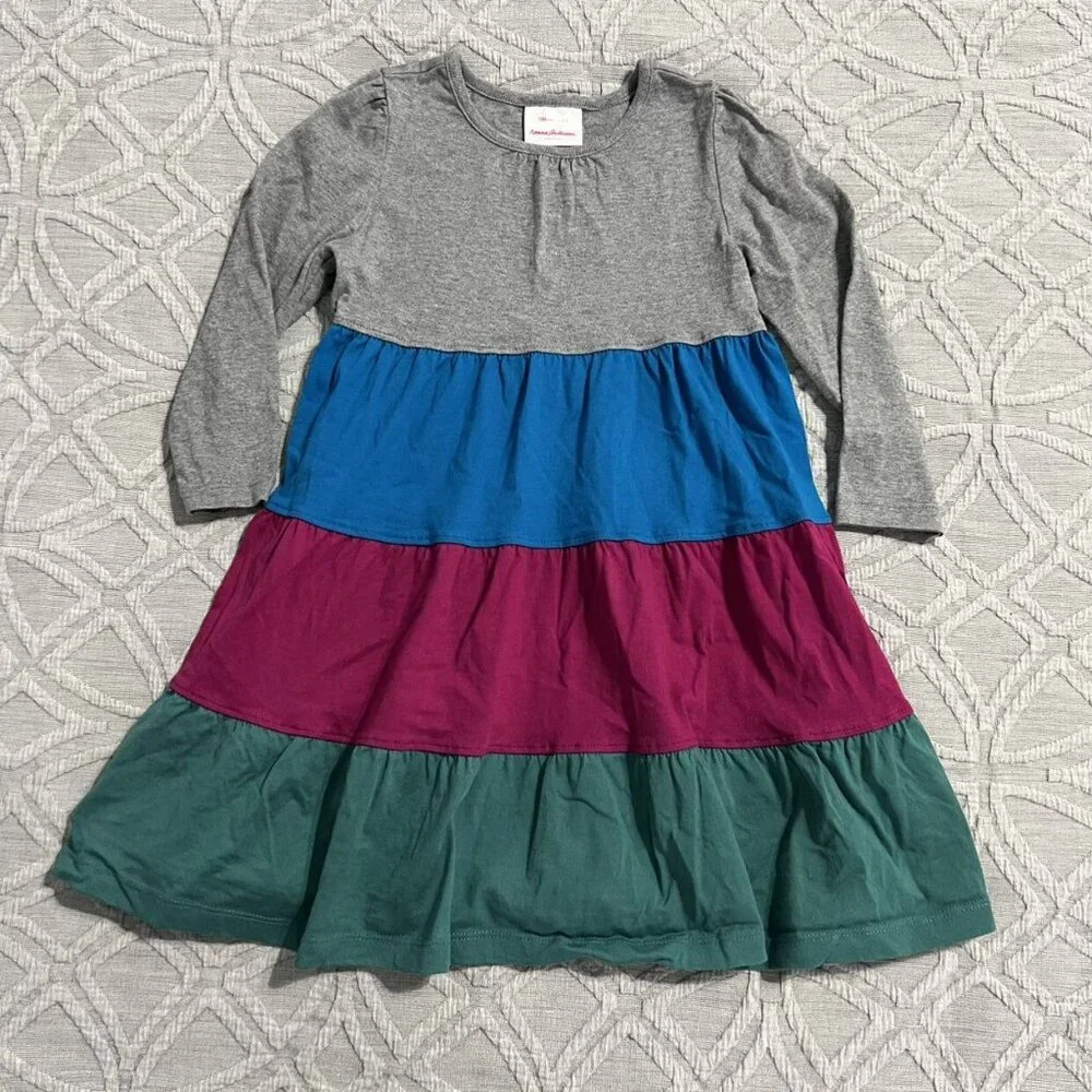 Hanna Andersson Sz 100 (4) Bold Stripe Twirl Dress